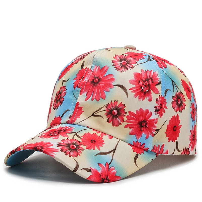 Kendall Floral Print Baseball Cap