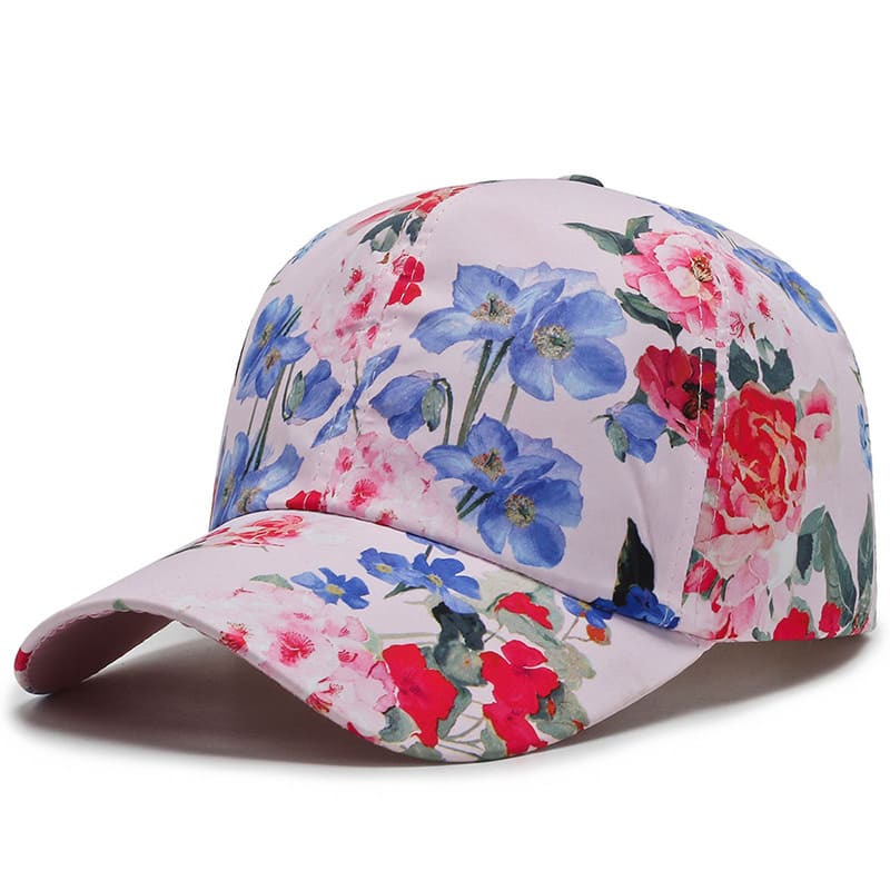 Kendall Floral Print Baseball Cap