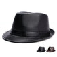 Ghelter-vegan-leather-jazz-fedora-hat-belt