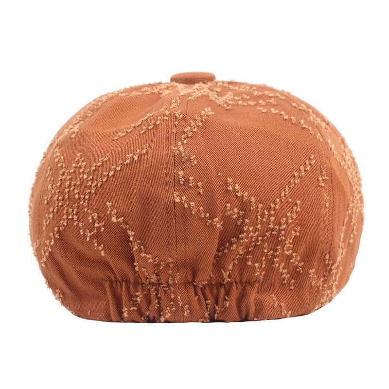 Kiryat Embroidered Newsboy Cap