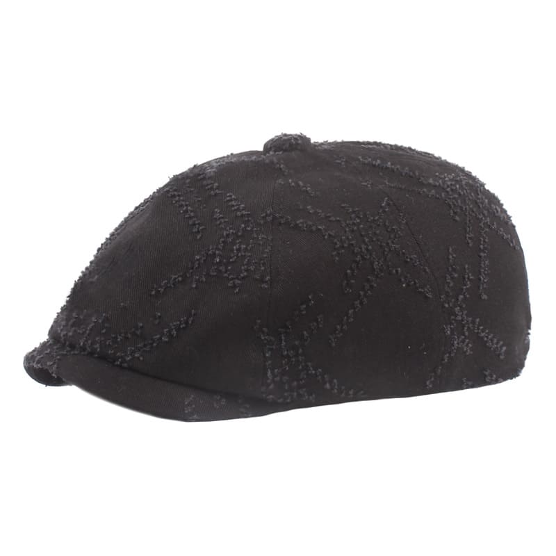 Kiryat Embroidered Newsboy Cap