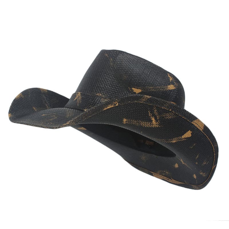 Laredo Black Straw Cowboy Hat