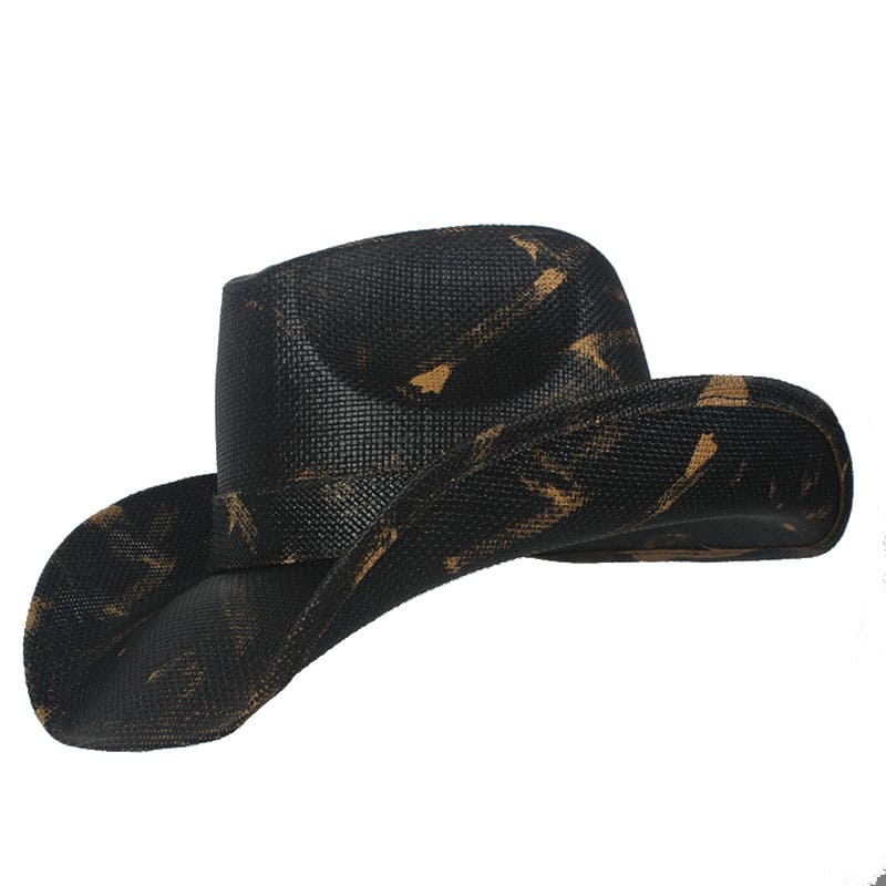 Laredo Black Straw Cowboy Hat