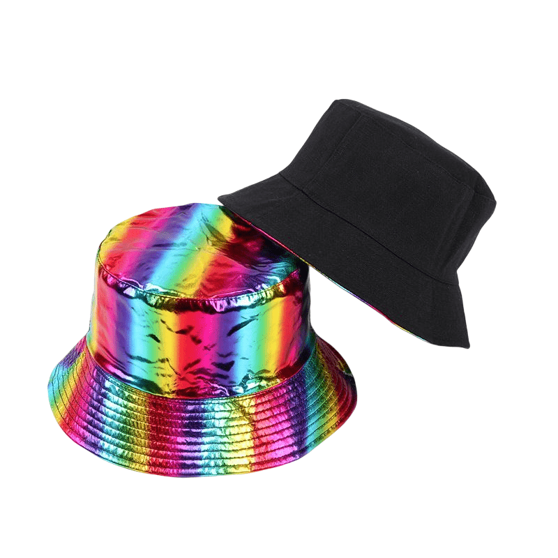 Laser Glitter Reversible Bucket Hat