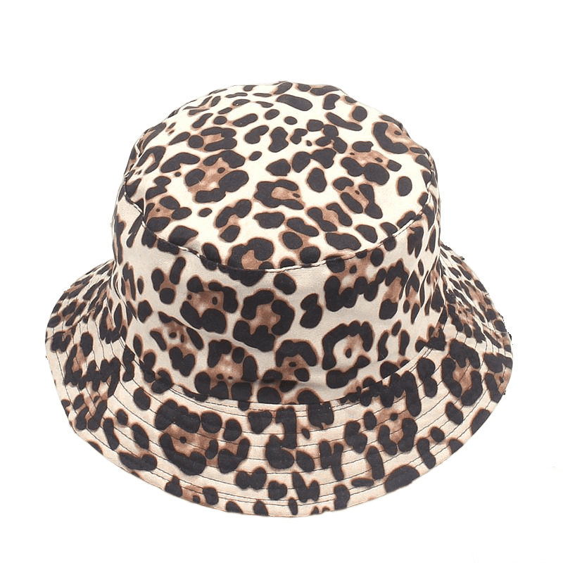 Leopard Skin Cotton Bucket Hat