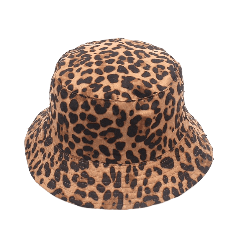 Leopard Skin Cotton Bucket Hat