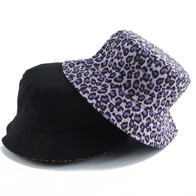 Leopard Skin Cotton Bucket Hat