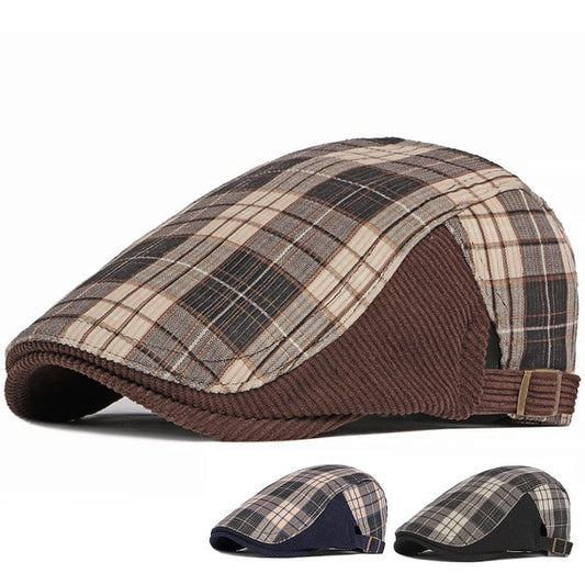 cotton-plaid-adjustable-ivy-gatsby-cabbie-paddy-hat