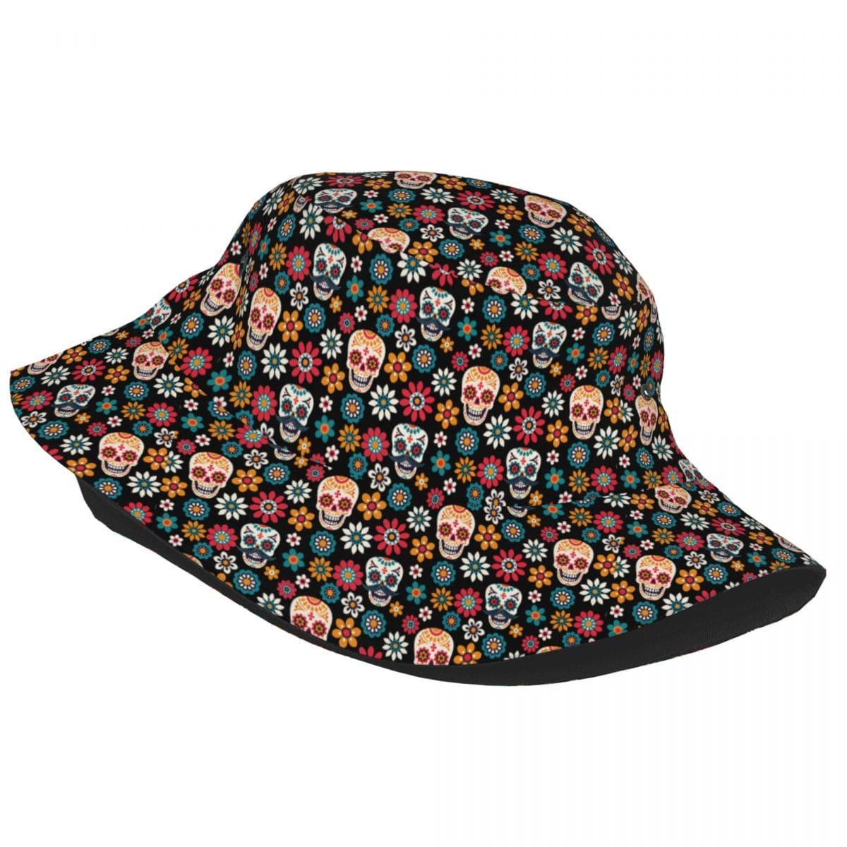 MEX Skulls & Flowers Bucket Hat