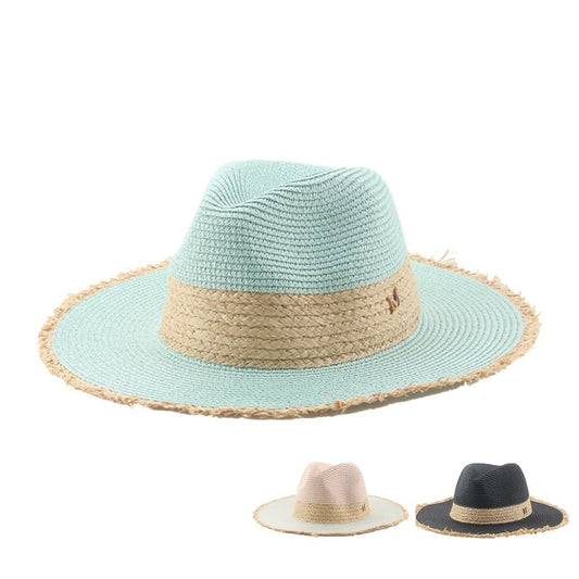 Malibu Sun Straw Fedora Hat