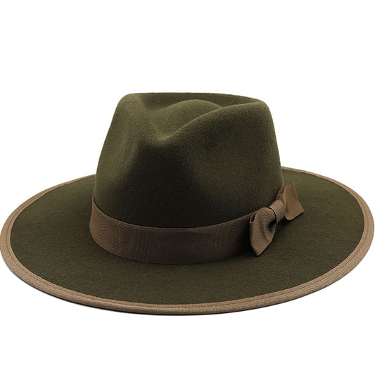 Marinello Ribbon Wool Fedora Hat