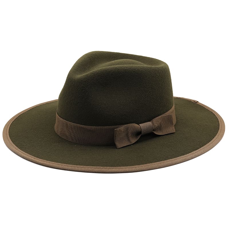 Marinello Ribbon Wool Fedora Hat