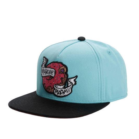 Munchie Madness Blue Snapback Cap