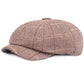 Plaid-Herringbone-newsie-8-panels-bakerboy-paperboy-cabbie-hat