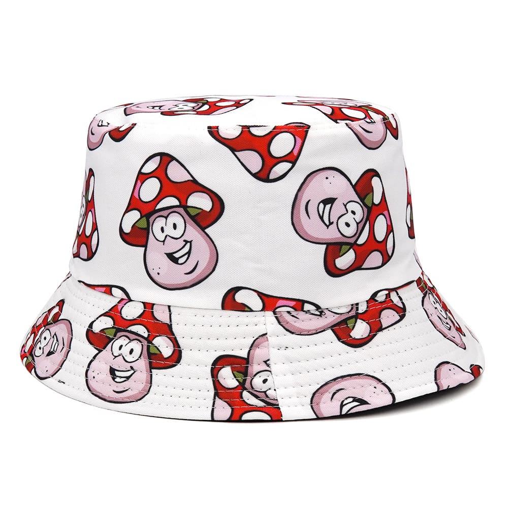 Mushroom Cartoons Bucket Hat