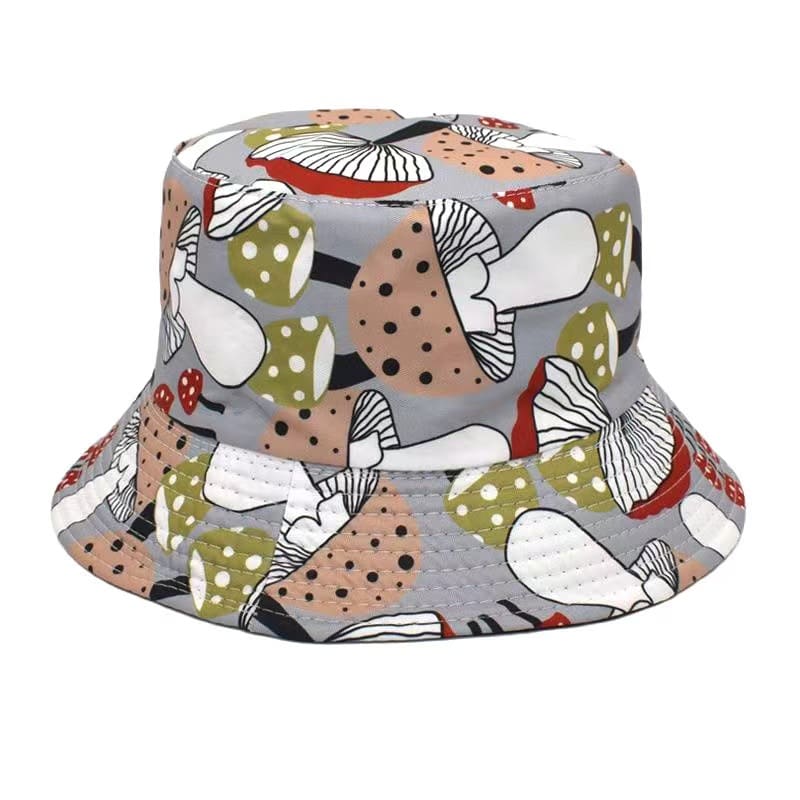 Mushrooms Reversible Bucket Hat