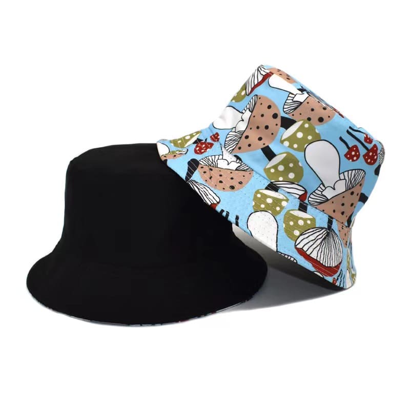 Mushrooms Reversible Bucket Hat