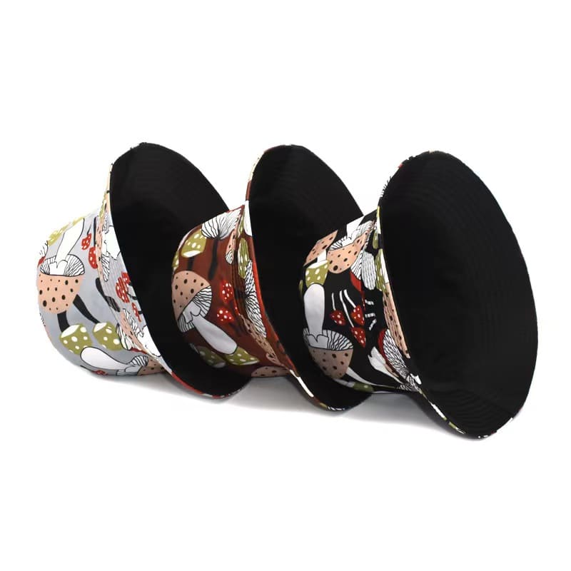 Mushrooms Reversible Bucket Hat