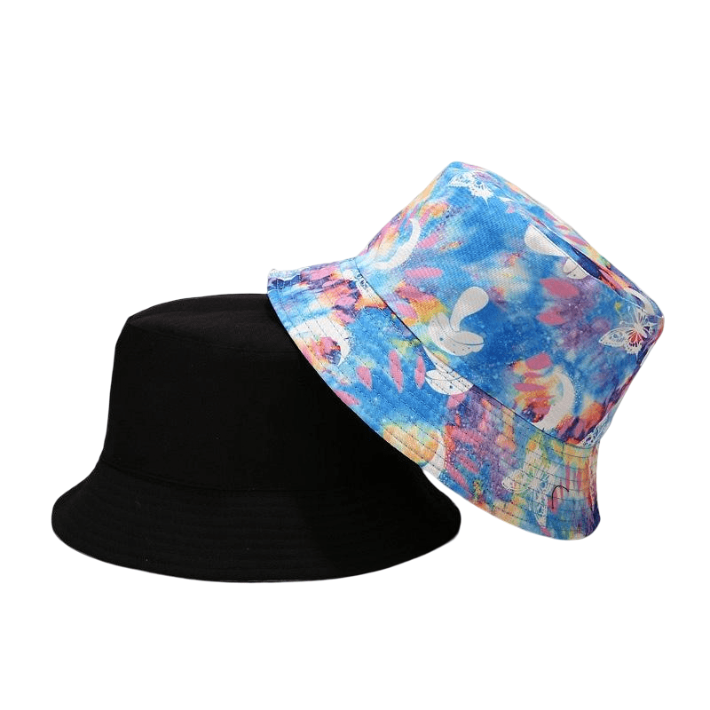 Mushrooms Tie-Dye Bucket Hat