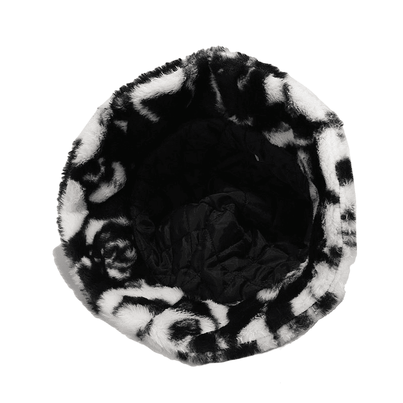 Panda Fur Bucket Hat