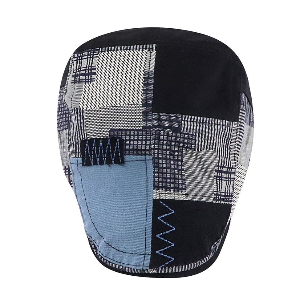 Patchwork Duckbill Flat Cap