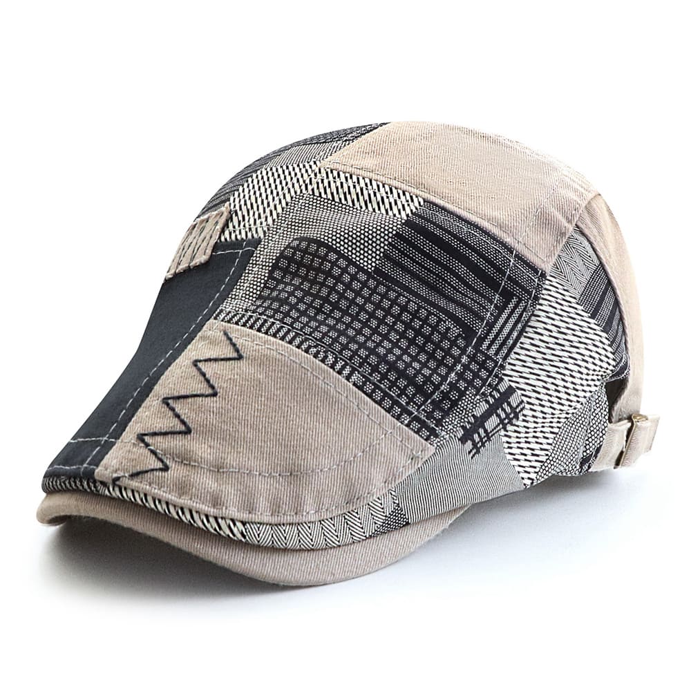 Patchwork Duckbill Flat Cap