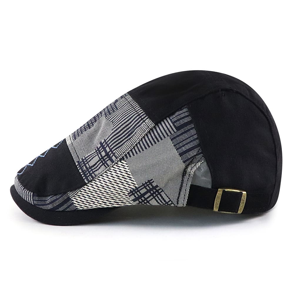 Patchwork Duckbill Flat Cap