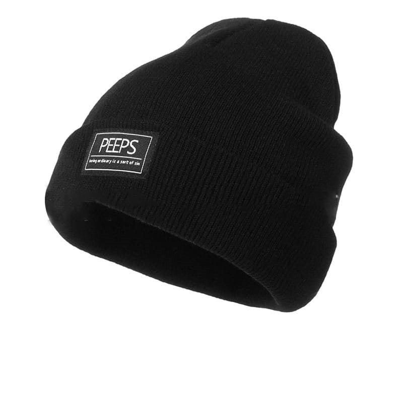 Peeps Plain Cotton Beanie