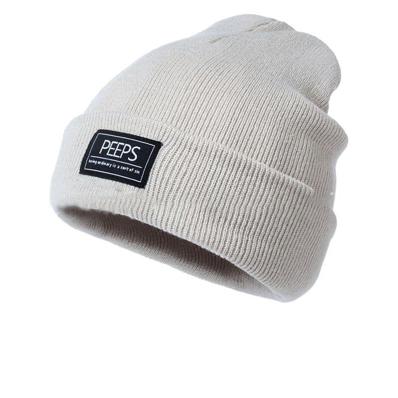 Peeps Plain Cotton Beanie