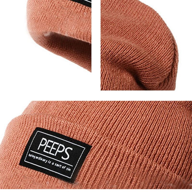 Peeps Plain Cotton Beanie