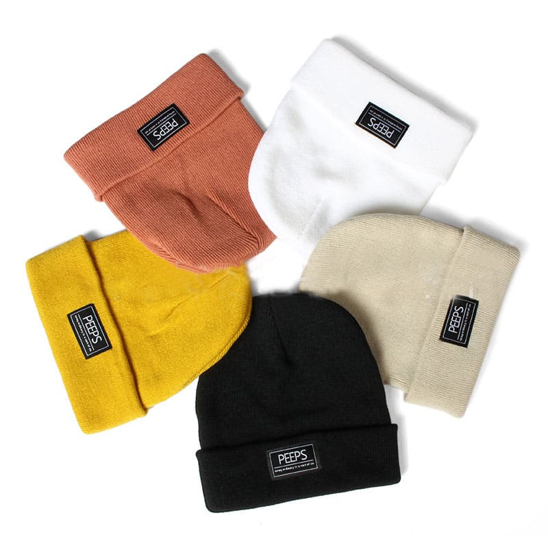 Peeps Plain Cotton Beanie