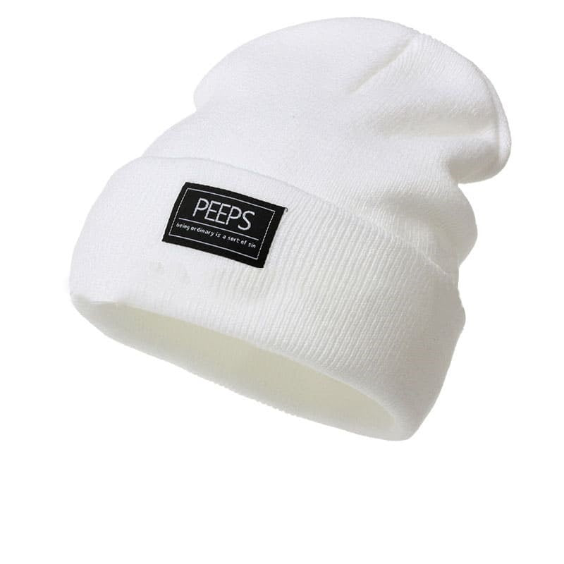 Peeps Plain Cotton Beanie