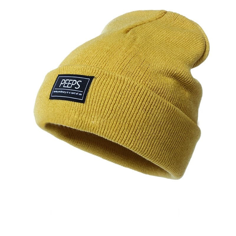 Peeps Plain Cotton Beanie