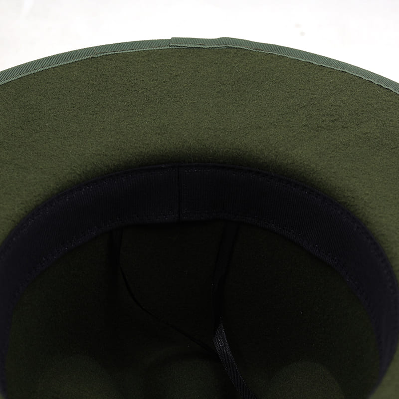 Raleigh Feather Green Wool Fedora Hat