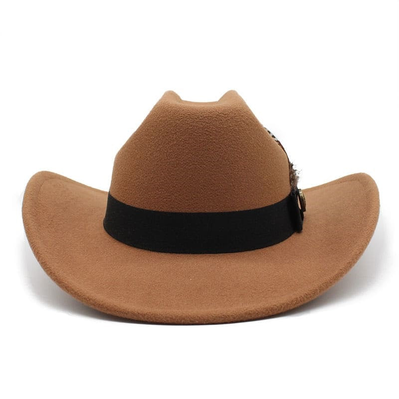 Red River Feather Wool Cowboy Hat