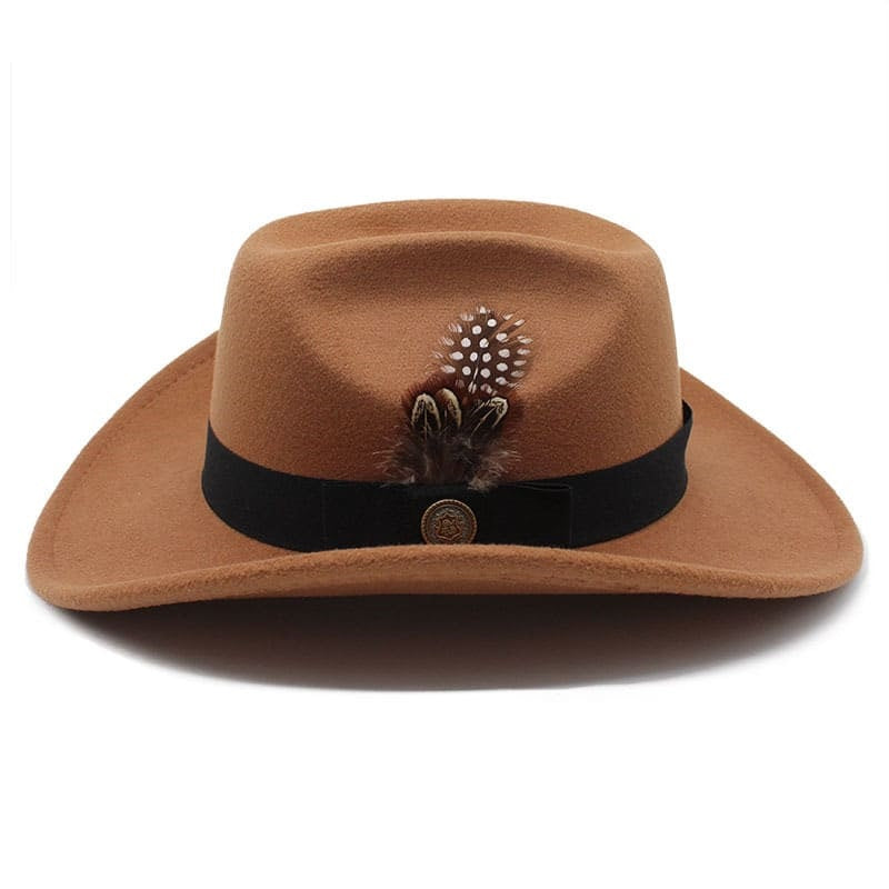 Red River Feather Wool Cowboy Hat