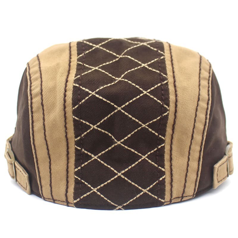 Rhombuses Patchwork Flat Cap