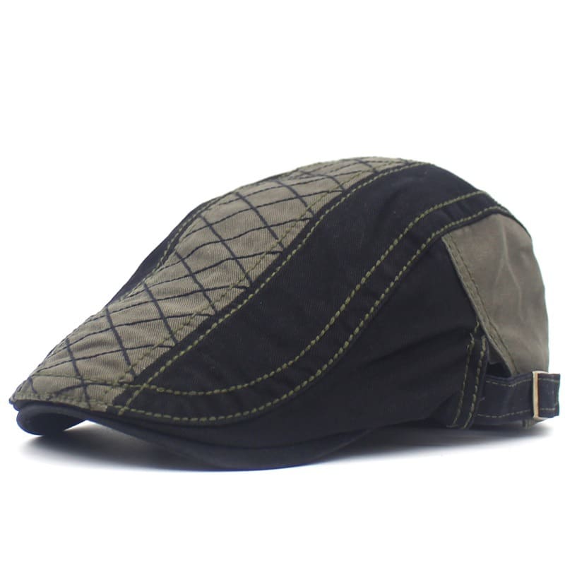 Rhombuses Patchwork Flat Cap