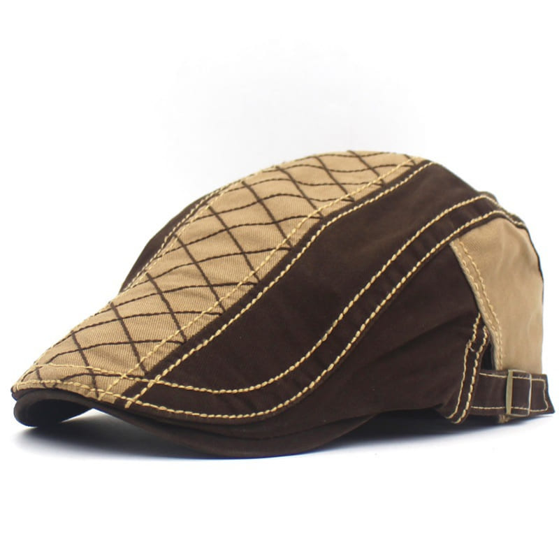 Rhombuses Patchwork Flat Cap