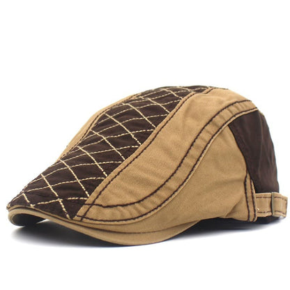 Rhombuses Patchwork Flat Cap