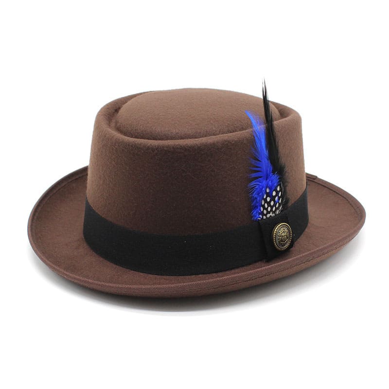 Rimini Feathers Porkpie Hat