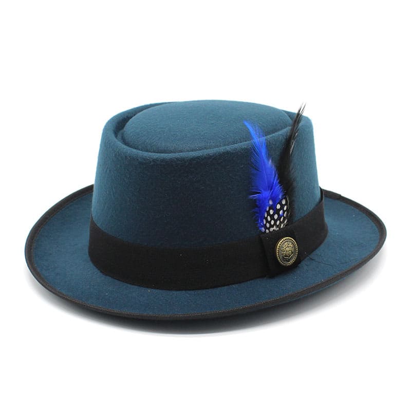 Rimini Feathers Porkpie Hat