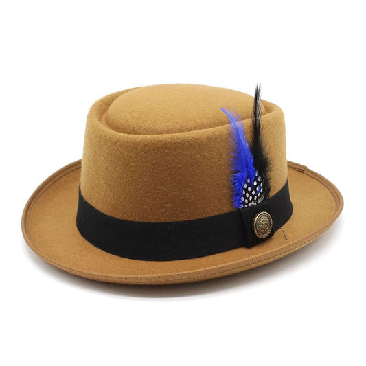 Rimini Feathers Porkpie Hat