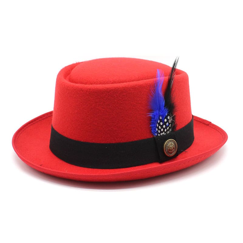 Rimini Feathers Porkpie Hat