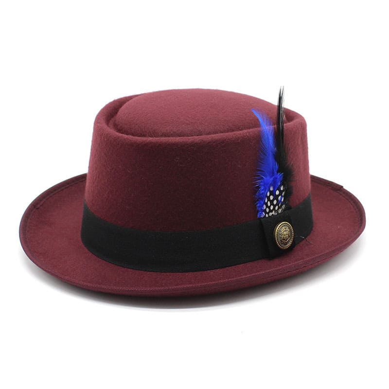 Rimini Feathers Porkpie Hat