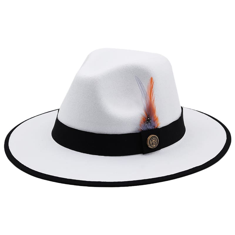 Royal Feather Fedora Hat