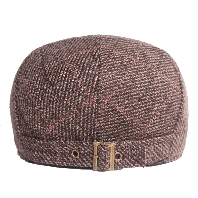 Sawston Plaid Cotton Flat Cap