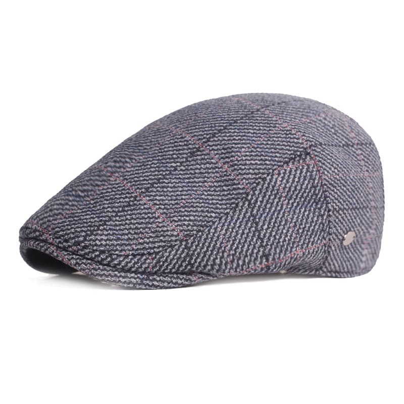 Sawston Plaid Cotton Flat Cap