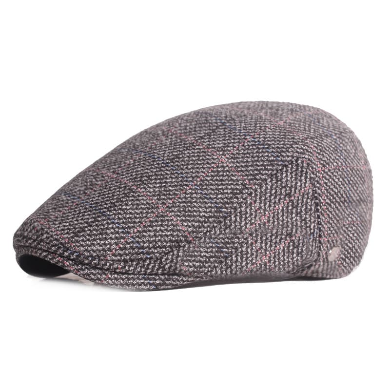 Sawston Plaid Cotton Flat Cap