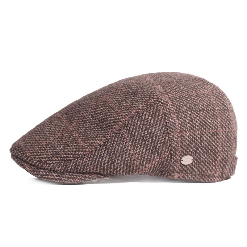 Sawston Plaid Cotton Flat Cap